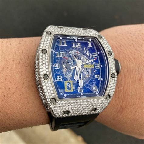 richard mille iced out preis|richard mille watch price.